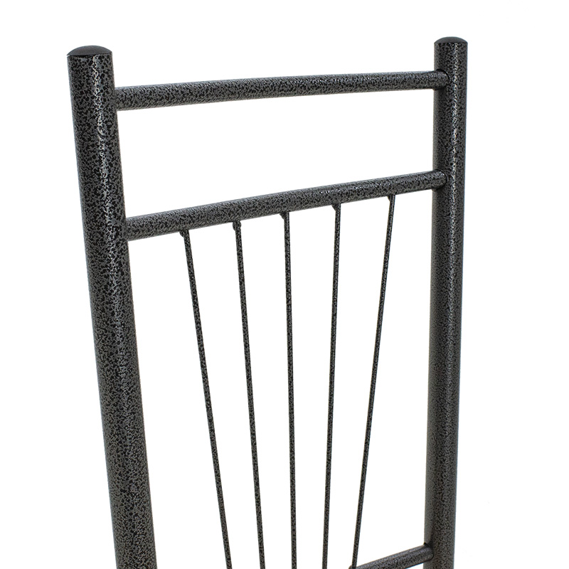 Τραπεζαρία Roza pakoworld σετ 5τμχ χρώμα sonoma - πόδια ανθρακί σφυρήλατο 120x70x75εκ 8