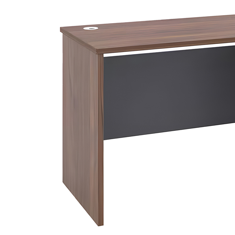 Γραφείο εργασίας Cassius pakoworld ανθρακί-καρυδί 120x60x75εκ 2