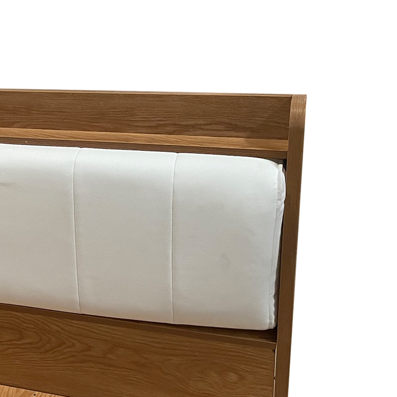 Κρεβάτι Frankly pakoworld oak-λευκό pu 150x200εκ 3