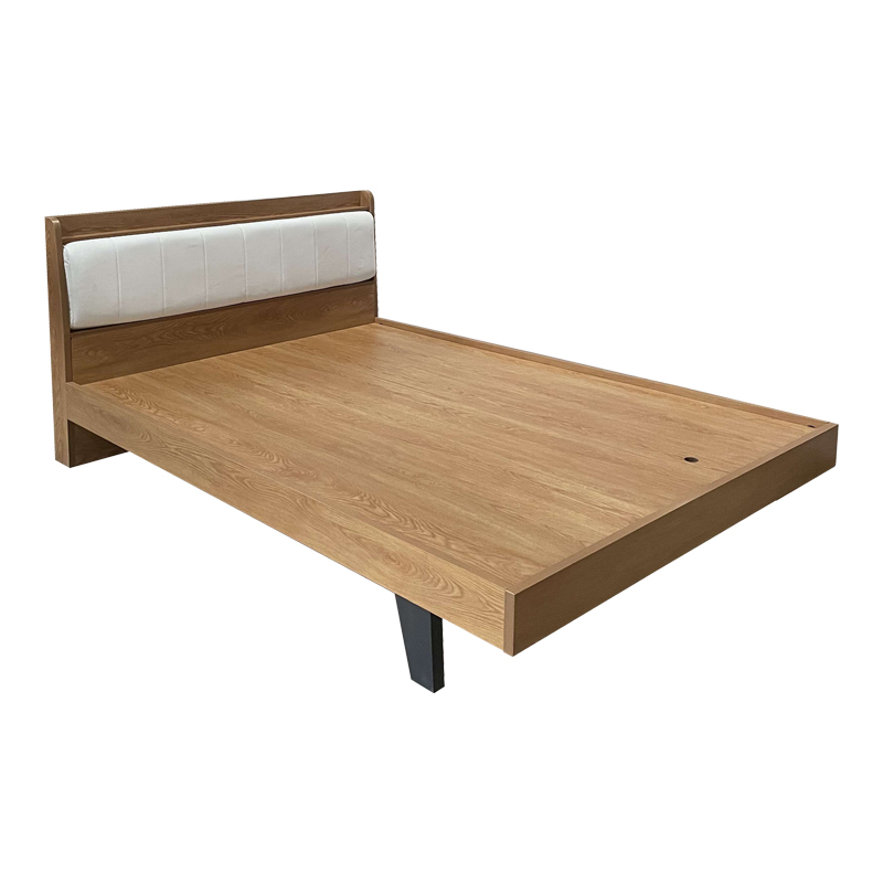 Κρεβάτι Frankly pakoworld oak-λευκό pu 150x200εκ 4