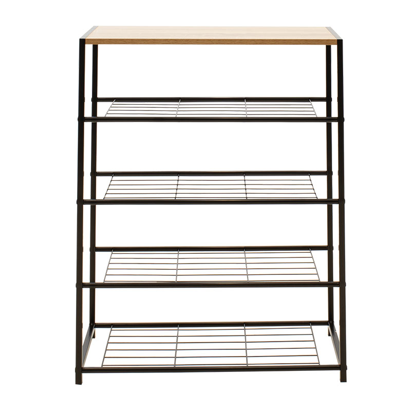 Παπουτσοθήκη Ramon pakoworld 12 ζευγών φυσικό-μαύρο 63x30x83εκ 3