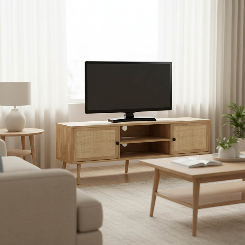 Έπιπλο τηλεόρασης Oslo pakoworld sonoma 150x39x49εκ 1