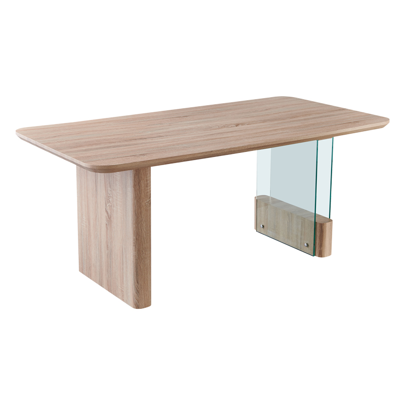 Tραπέζι Faghan pakoworld καφέ mdf 180x90x76εκ 1