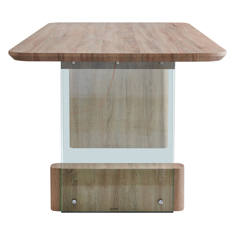 Tραπέζι Faghan pakoworld καφέ mdf 180x90x76εκ 5