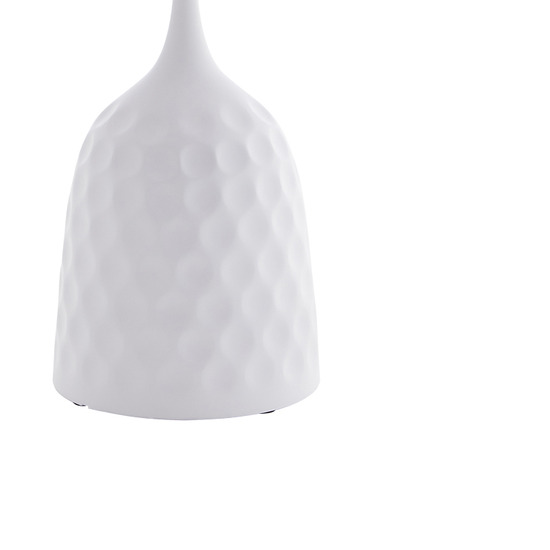 Βοηθητικό τραπέζι Kousien Inart λευκό sintered stone Φ50x60εκ 4