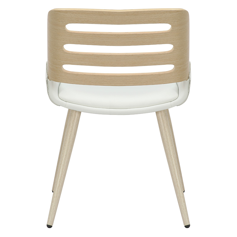 Καρέκλα Brody pakoworld pu λευκό- πόδι φυσικό 2