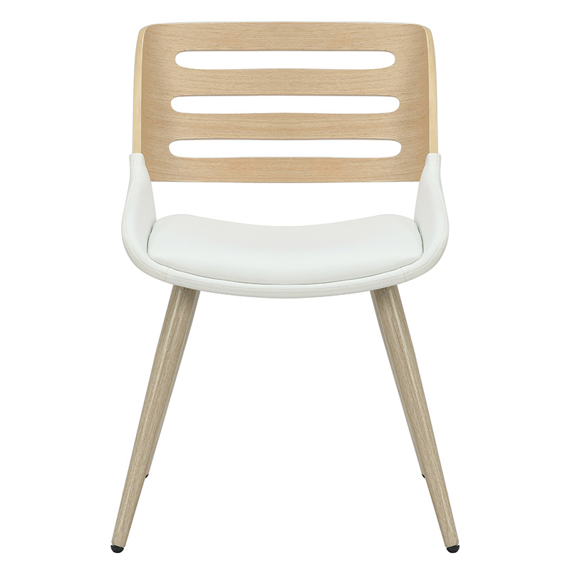 Καρέκλα Brody pakoworld pu λευκό- πόδι φυσικό 4