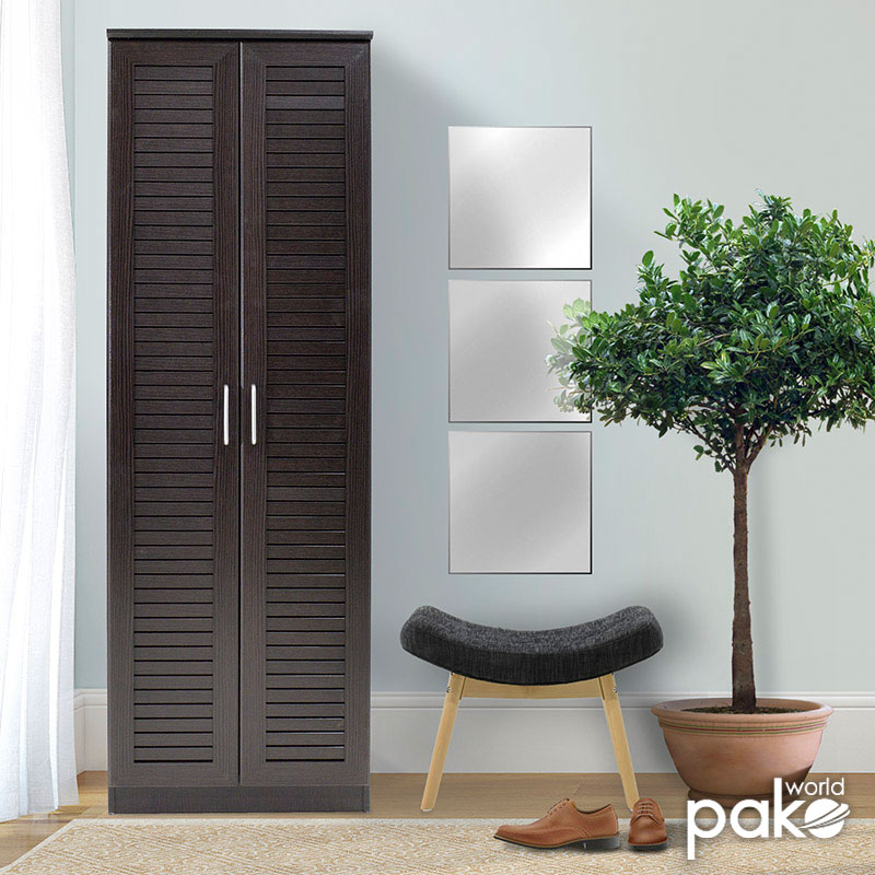 Παπουτσοθήκη-ντουλάπα SANTE pakoworld 21 ζεύγων χρώμα wenge 60x37x183εκ 1