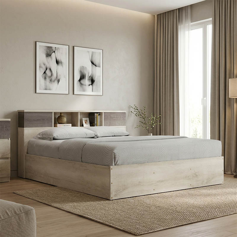 Κρεβάτι OLYMPUS pakoworld χρώμα castillo-toro 160x200εκ 1