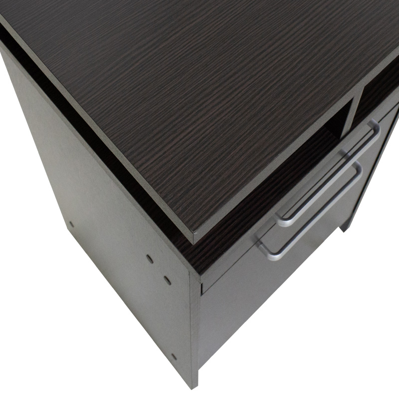 Τουαλέτα κρεβατοκάμαρας OLYMPUS pakoworld με καθρέπτη και σκαμπό χρώμα wenge 7