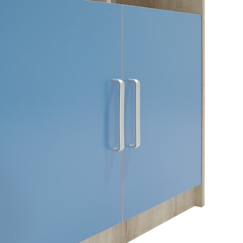 Βιβλιοθήκη παιδική σύνθετη Looney pakoworld χρώμα castillo-μπλε 80,5x36,5x183,5εκ 5