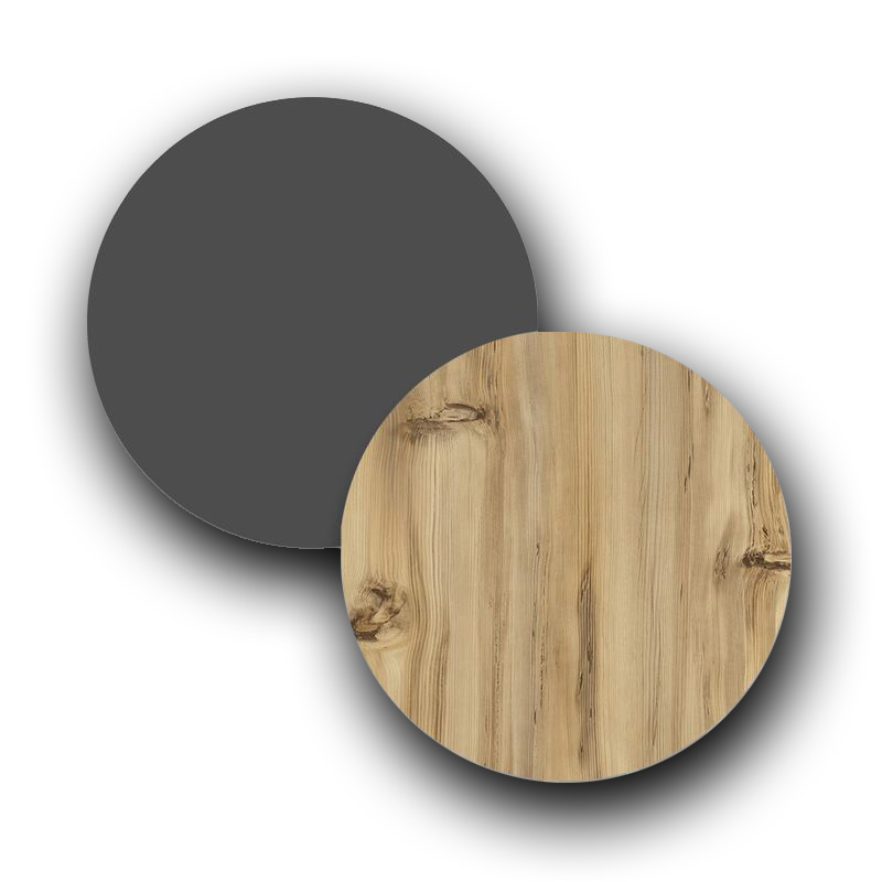 Μπουφές Augusta pakoworld oak-ανθρακί 160x40x78.5εκ 5