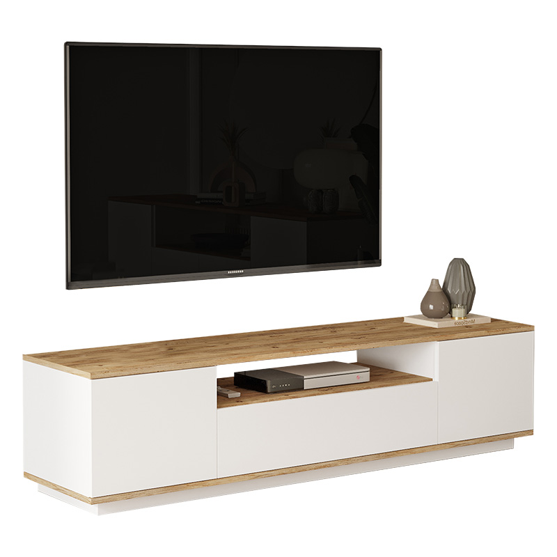 Έπιπλο τηλεόρασης Soren pakoworld sonoma-λευκό 180x.44.5x44.6εκ 3