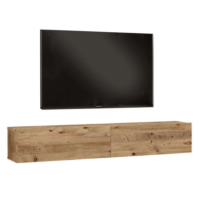 Έπιπλο τηλεόρασης επιτοίχιο Dello pakoworld sonoma 180x31.6x29.6εκ 3