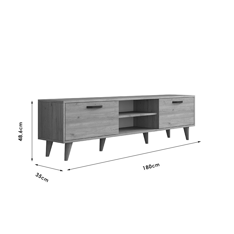 Έπιπλο τηλεόρασης Sabian pakoworld sonoma 180x35x48,5εκ 7