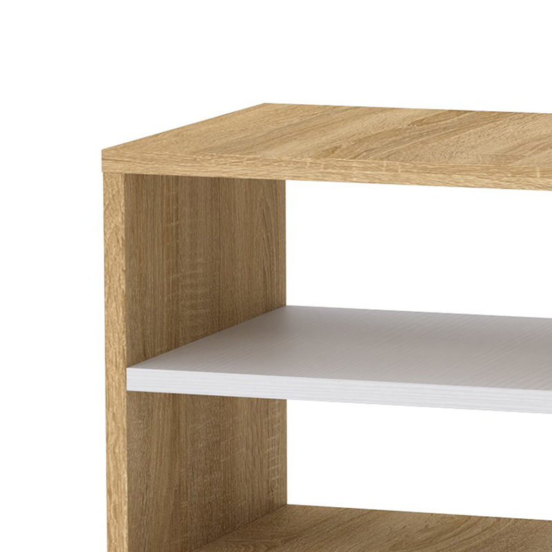 Κομοδίνο Mason pakoworld sonoma-λευκό 40x32x40εκ 2