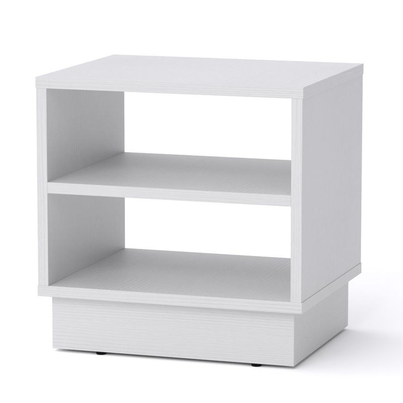 Κομοδίνο Mason pakoworld λευκό 40x32x40εκ 1