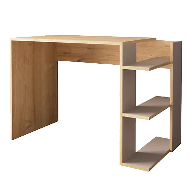 Γραφείο εργασίας Toska pakoworld σε oak- sandstone απόχρωση 114x56x76εκ 1