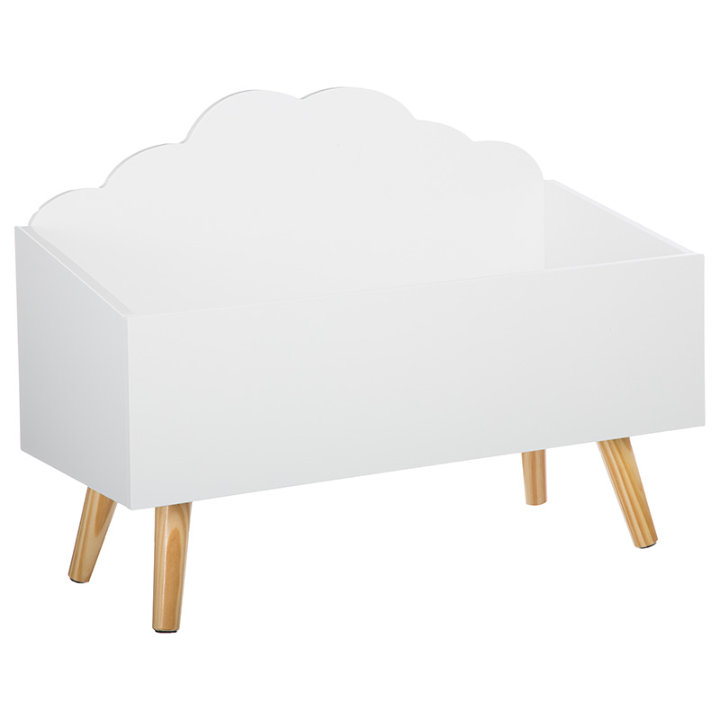 Κουτί αποθήκευσης Tiggy pakoworld λευκό-φυσικό 58x28x45,5εκ 1