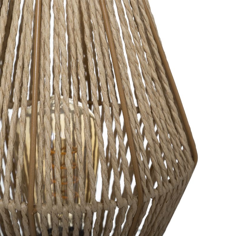 Επιτραπέζιο φωτιστικό PWL-1108 pakoworld Ε27 μπεζ Φ19x32εκ 3