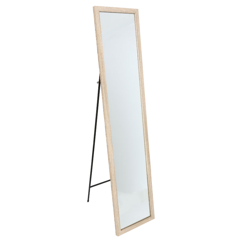 Καθρέπτης δαπέδου Stand pakoworld φυσικό 35.5x2.5x155.5εκ 1