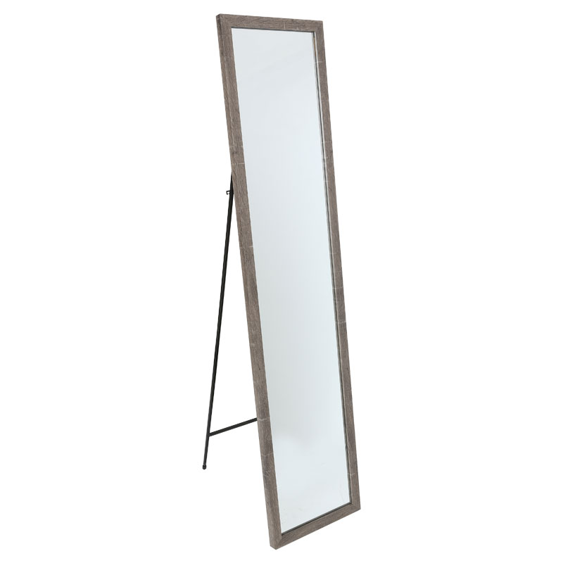 Καθρέπτης δαπέδου Stand pakoworld dark oak 35.5x2.5x155.5εκ 1