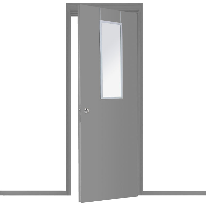 Καθρέπτης πόρτας PWD-0111 pakoworld polyresin-ασημί 34x1.7x94εκ 2