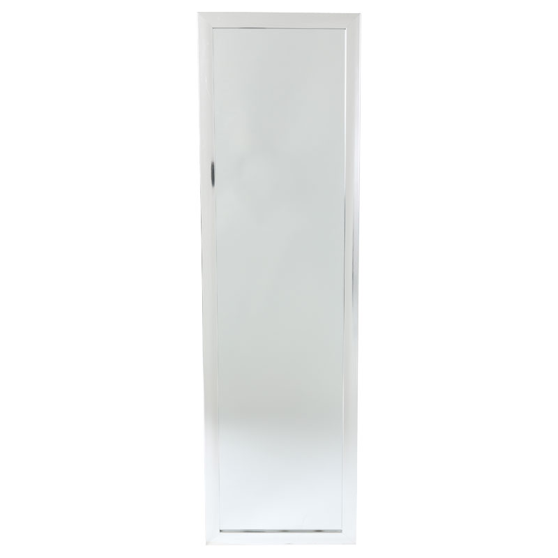 Καθρέπτης δαπέδου PWD-0112 pakoworld polyresin-γυαλί ασημί 39x33.5x125εκ 2