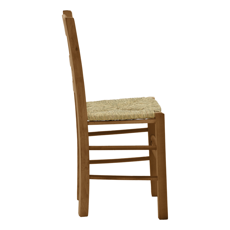 Καρέκλα καφενείου με ψάθα Ronson-Charchie pakoworld καρυδί ξύλο 42x40x89εκ 3