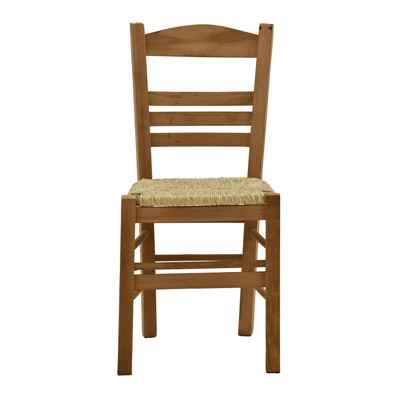Καρέκλα καφενείου με ψάθα Ronson-Charchie pakoworld καρυδί ξύλο 42x40x89εκ 4
