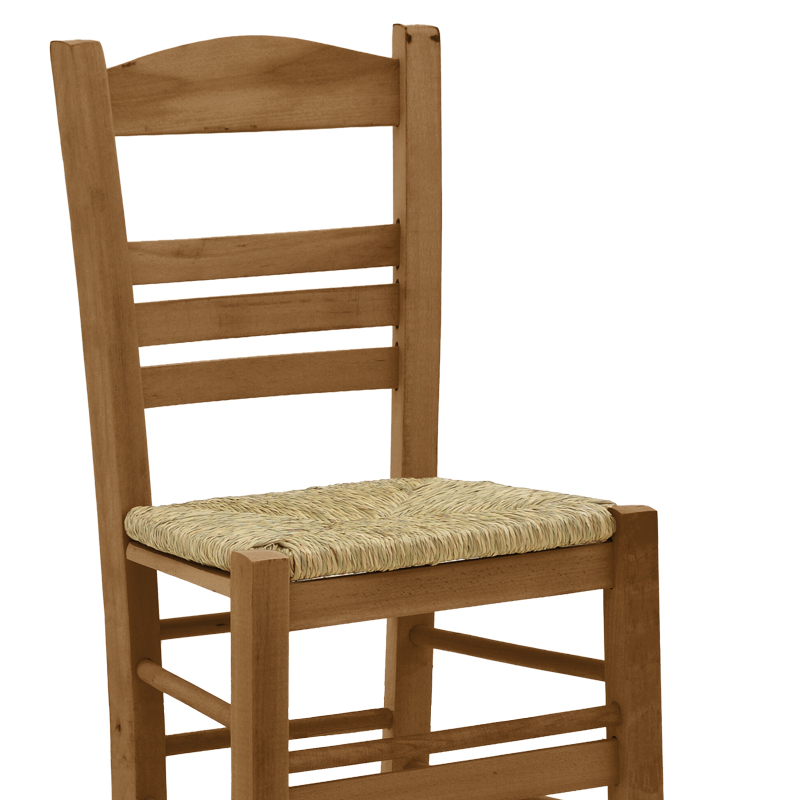 Καρέκλα καφενείου με ψάθα Ronson-Charchie pakoworld καρυδί ξύλο 42x40x89εκ 6