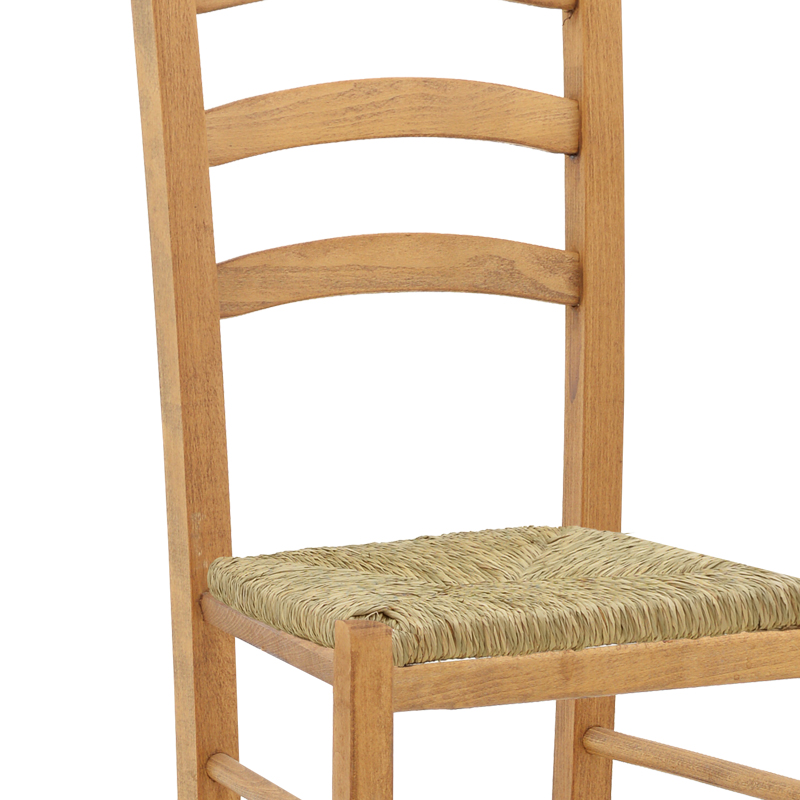 Καρέκλα καφενείου με ψάθα Marf-Charchie pakoworld μασίφ ξύλο οξιάς λούστρο καρυδί 41x42x92εκ 5