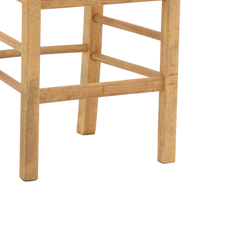 Καρέκλα καφενείου με ψάθα Damnir-Charchie pakoworld μασίφ ξύλο οξιάς λούστρο καρυδί 41x42x92εκ 7