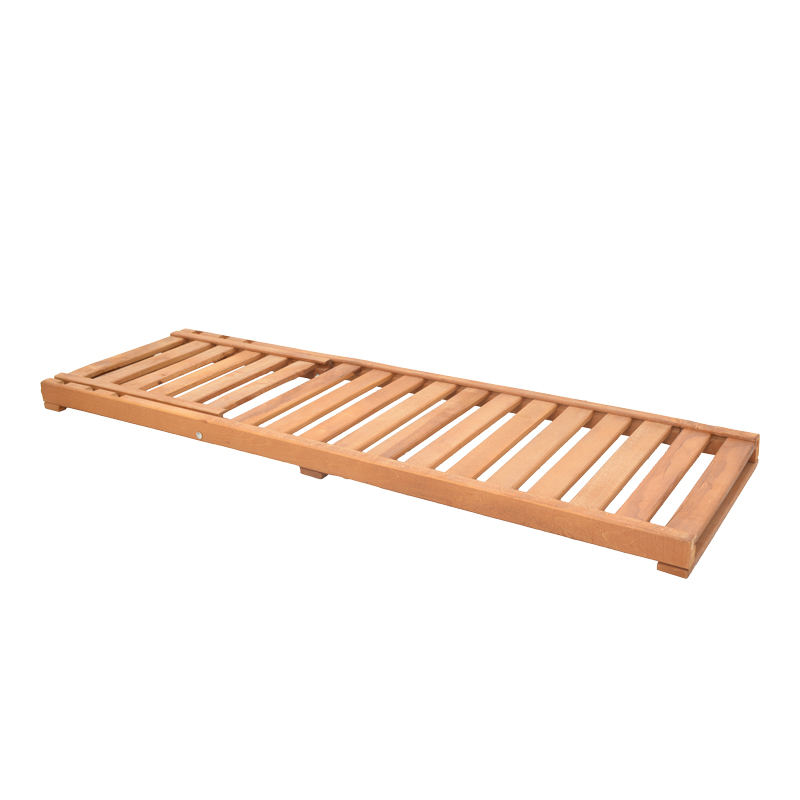 Ξαπλώστρα Specta pakoworld μασίφ ξύλο οξιάς σε καρυδί χρώμα 60x190x50εκ 3
