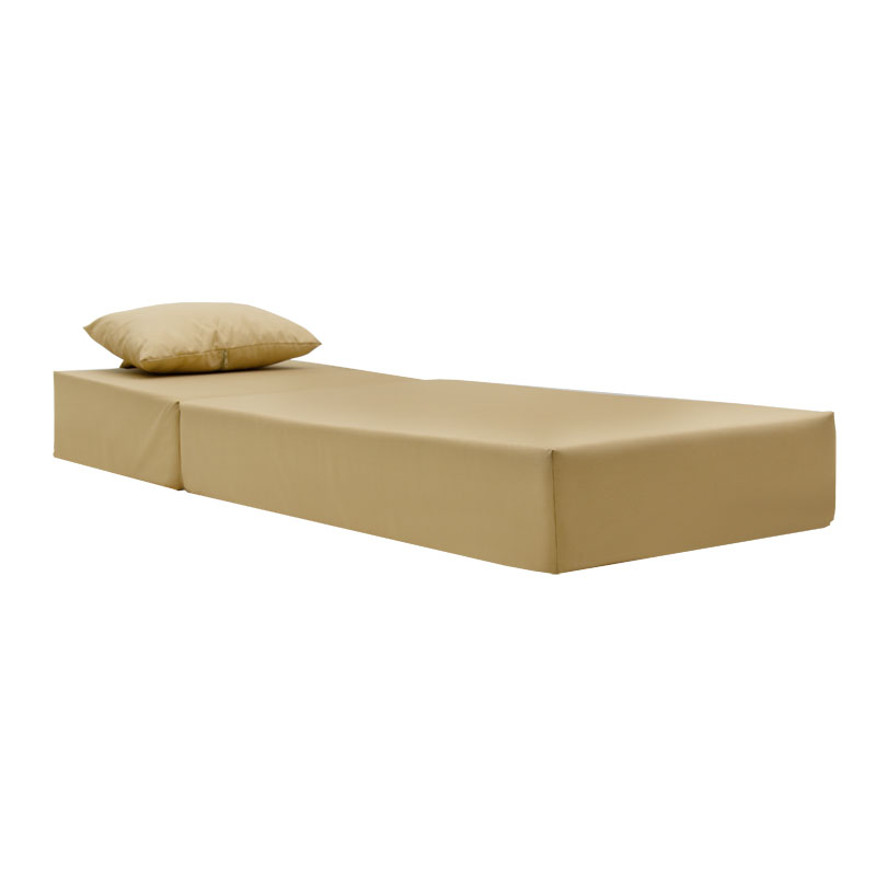 Μαξιλάρι ξαπλώστρας Specta pakoworld ύφασμα μπεζ 60x190x20εκ 2