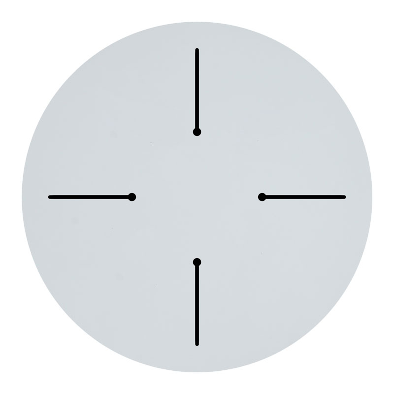 Επιφάνεια τραπεζιού Fervor pakoworld HPL ivory Φ60εκ πάχους 12mm 2