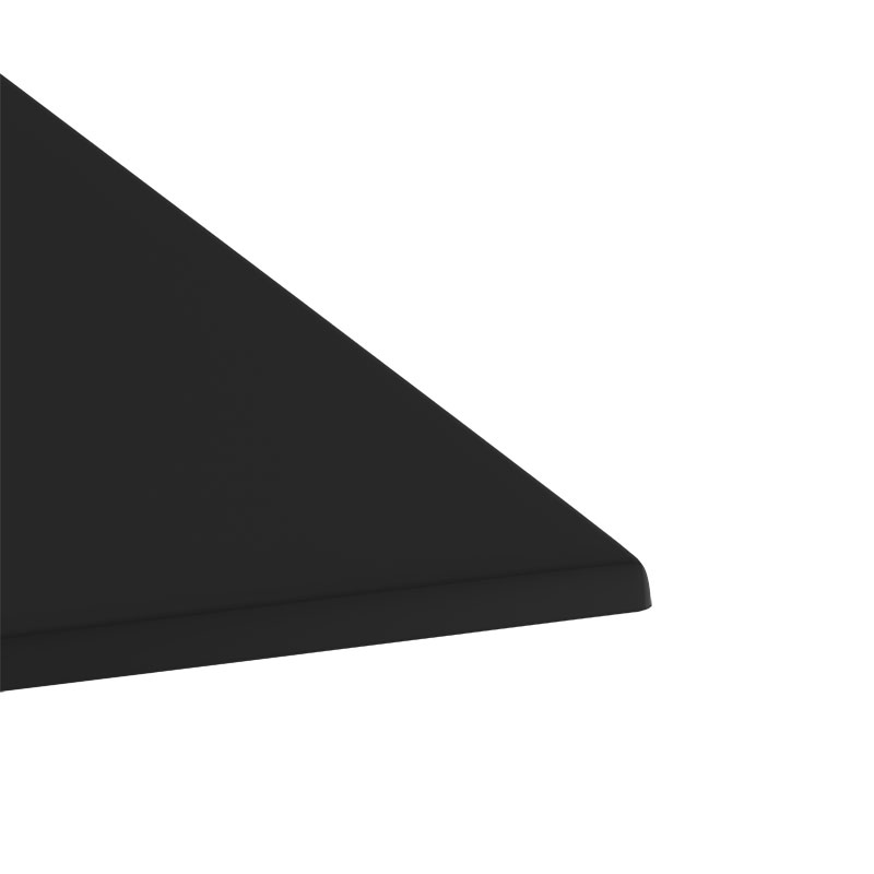 Επιφάνεια τραπεζιού Scenic pakoworld Werzalit μαύρο 70x70εκ πάχους 35mm 3