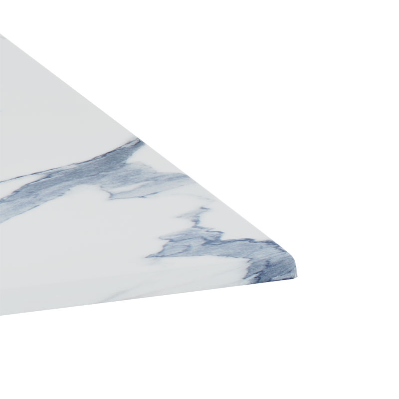 Επιφάνεια τραπεζιού Solace pakoworld Werzalit λευκό μαρμάρου 80x80εκ πάχους 35mm 3