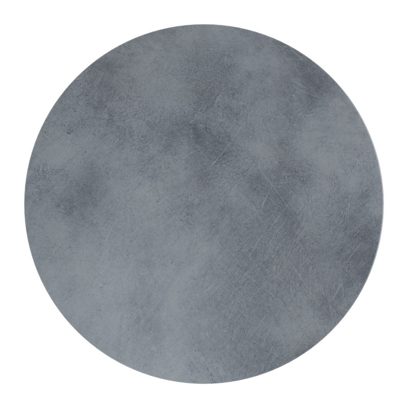 Επιφάνεια τραπεζιού Copious pakoworld Werzalit γκρι cement I Φ60εκ πάχους 25mm 1