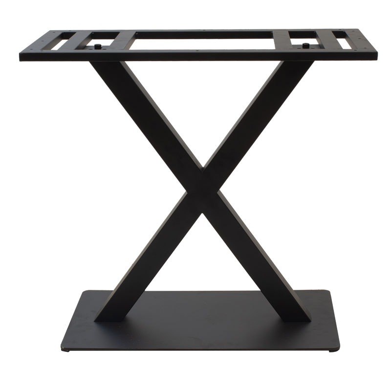 Βάση τραπεζιού Heat pakoworld μεταλλική μαύρη 70x40x72εκ 1