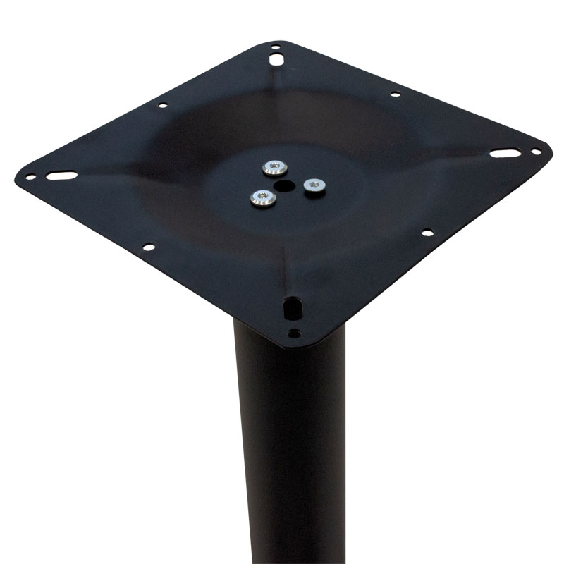 Βάση τραπεζιού bar μεσαίου ύψους Poise pakoworld μαντέμι τετράνυχη μαύρη 62x62x94εκ 2