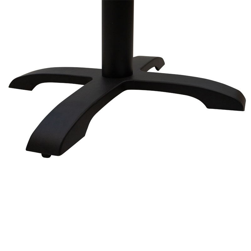 Βάση τραπεζιού bar μεσαίου ύψους Poise pakoworld μαντέμι τετράνυχη μαύρη 62x62x94εκ 4