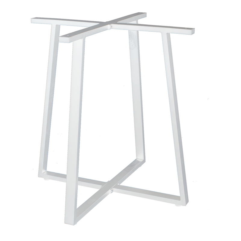 Βάση τραπεζιού lavish pakoworld μεταλλική λευκή 70x70x73εκ 1