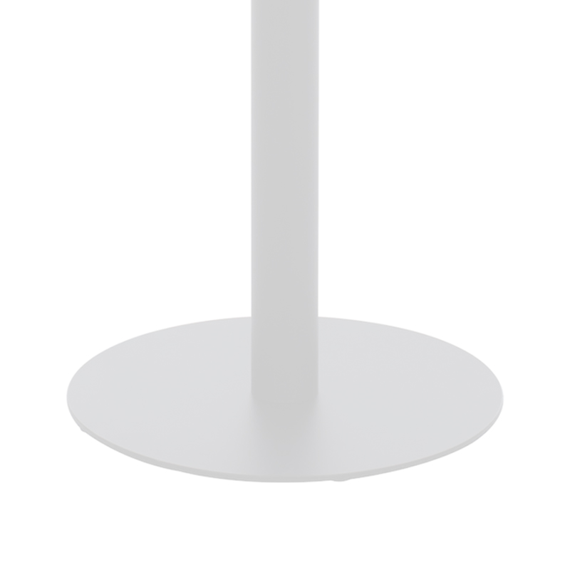 Βάση τραπεζιού bar Closet pakoworld μεταλλική λευκή-μαύρη Φ40x108εκ 3