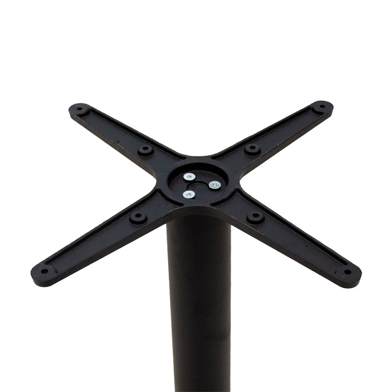 Βάση τραπεζιού bar Ntona pakoworld μεταλλική μαύρη 62x62x108εκ 2