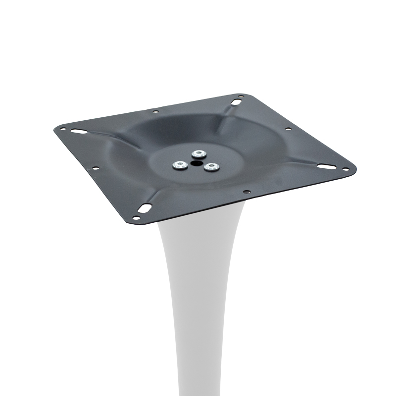 Βάση τραπεζιού Keep pakoworld μεταλλική μαύρη-λευκή Φ50x72εκ 2