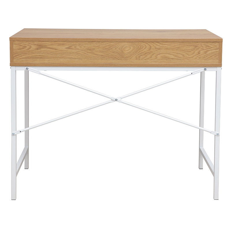 Γραφείο εργασίας Taco pakoworld φυσικό-λευκό 95x48x76εκ 2