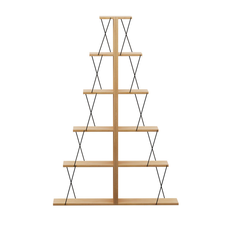 Βιβλιοθήκη mini Tars pakoworld sonoma-μαύρο 100x22x150εκ 2