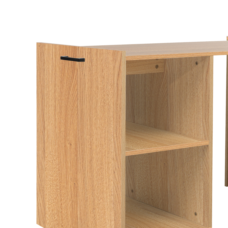 Πολυμορφικό ντουλάπι-γραφείο εργασίας Tivizual pakoworld πτυσσόμενο sonoma μελαμίνης 140x60x72εκ 4