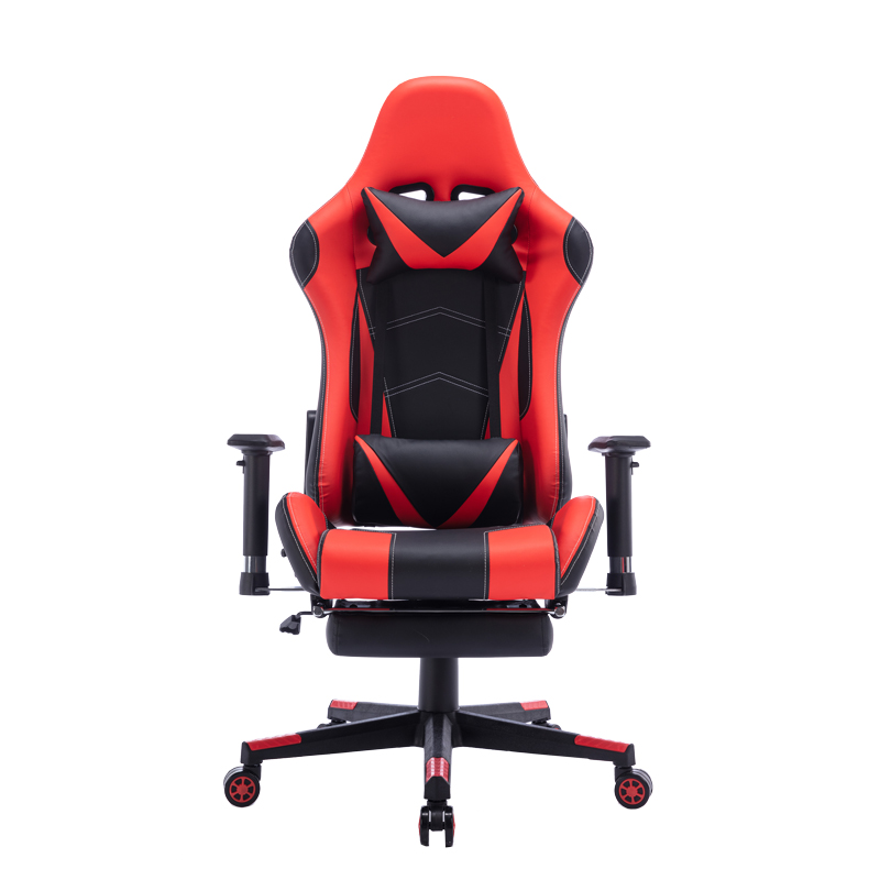 Καρέκλα γραφείου gaming Zeldo pakoworld pu μαύρο-κόκκινο 66x56x135εκ 3